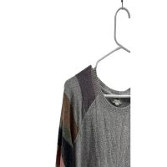 Maurices Gray Striped 3/4 Sleeve Pullover Sweater Women's Size Small - Picture 3 of 12